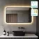 Mila Black Framed Backlit llluminated LED Mirror 600x1000mm
