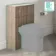 Crete Fluted Apex Oak Slimline Back To Wall Toilet Unit 500mm