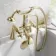 Nene Traditional Brushed Brass Basin & Bath Mixer Tap Set