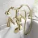 Cherwell Traditional Brushed Brass Basin & Bath Mixer Tap Set