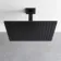 Galway Premium Ceiling Matt Black Square Thermostatic Shower Set - 300mm Head & Hand Shower