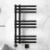 Madrid Electric Matt Black Designer Heated Towel Rail 800x450mm