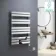 Santorini Electric Chrome Flat Panel Heated Towel Rail 1000x600mm