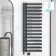 Palermo Electric Anthracite Designer Heated Towel Rail 1600x600mm