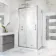 Hamburg Easy Clean 8mm Sliding Shower Enclosure 1000x760mm - Easy Fix Feature