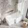L Shaped 1500 Shower Bath & 4mm Fixed Screen - Right Handed