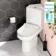 Denver Rimless Comfort Height Close Coupled Corner Toilet With Soft Close Slim Seat