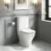 Kansas Traditional Rimless Close Coupled Toilet With Premium Soft Close Slim Seat
