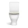 Kansas Traditional Rimless Close Coupled Toilet With Chalk White Wooden Seat
