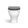 Kansas Traditional Rimless Back To Wall Toilet With Dove Grey Wooden Seat