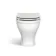 Kansas Traditional Rimless Back To Wall Toilet With Cotton White Wooden Seat