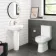 Denver Close Coupled Toilet & Pedestal Basin Set