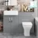 Harper Stone Grey Combination Vanity Basin and Atlanta Toilet 1200mm