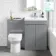 Trent Stone Grey Combination Vanity Basin and Miami Toilet 1100mm