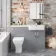 Harper Stone Grey Combination Vanity Basin and Atlanta Toilet 1200mm - Right Handed