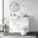 Harper Gloss White Combination Vanity Basin with Marble Top & Miami Toilet 1000mm