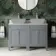 Bermuda Dove Grey Cabinet with Marble Top 1200mm - Excludes Counter Top Basins