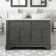 Lucia Graphite Grey Double Vanity with Marble Top & Curved Counter Top Basin 1200mm