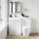 Trent Gloss White Combination Vanity Basin and Boston Toilet 1100mm - Left Handed
