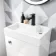 Ohio Gloss White 2-In-1 Combined Wash Basin & Atlanta Toilet 500mm