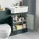 Monaco Midnight Green Combination Vanity Traditional Basin and Seattle Toilet 1200mm