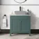 Bermuda Midnight Green Cabinet with Marble Top 800mm - Excludes Counter Top Basin