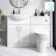 Quartz Gloss White Combination Vanity Basin and Austin Toilet 1150mm