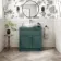 Milos Mystic Green Vanity with Oval Basin 800mm - Brushed Handles