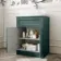 Milos Mystic Green Vanity with Troy Basin 600mm - Chrome Handles