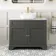 Lucia Graphite Grey Vanity with Marble Top & Curved Counter Top Basin 1030mm - Brushed Brass Accents