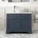 Lucia Inky Blue Vanity with Marble Top & Round Counter Top Basin 1030mm
