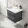 Omaha Slate Grey Wall Hung Basin Drawer Vanity 600mm