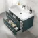 Omaha Mystic Green Wall Hung Basin Drawer Vanity 800mm