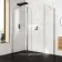 Copenhagen Easy Clean 8mm Walk In Shower Enclosure 900mm & 900mm Glass with Pivotal Return Panel