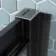 London Matt Black Grid 6mm Sliding Shower Enclosure 1100x800mm
