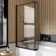 Zurich Easy Clean Matt Black Framed L Shaped Bath Screen - 800mm