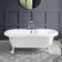 Grosvenor 1800mm Roll Top Bath - White Claw Feet