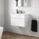 Trent Gloss White Wall Hung Basin Drawer Vanity 600mm