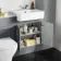 Monaco Dove Grey Combination Vanity Basin with Marble Top & Atlanta Toilet 1200mm