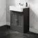 Monaco Graphite Grey Basin Vanity 600mm