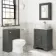 Lucia Graphite Grey Vanity with Marble Top & Oval Counter Top Basin 640mm