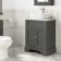 Lucia Graphite Grey Vanity with Marble Top & Curved Counter Top Basin 640mm