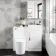 Avon Gloss White Combination Vanity Basin and Boston Toilet 950mm