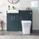 Harper Navy Blue Combination Vanity Basin & Houston Toilet 1000mm