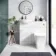 Quartz Gloss White Combination Vanity Basin and Houston Toilet 950mm