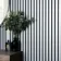 Trepanel Design® Grey Metallic Silver on Black Felt Acoustic Wood Slat Panels