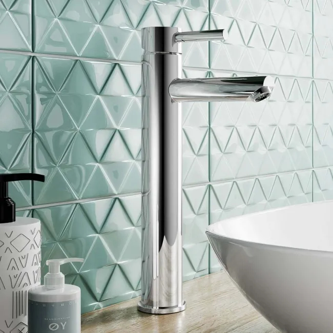 Trent Chrome High Rise Basin Mixer Tap