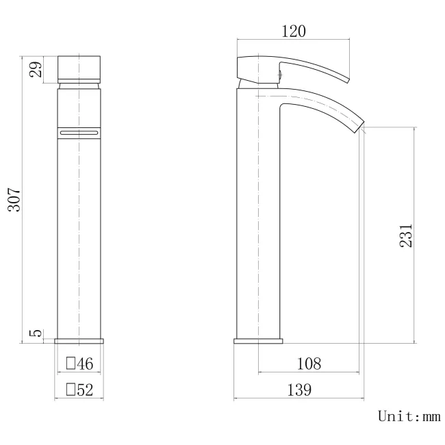 Welland Chrome High Rise Basin Mixer Tap