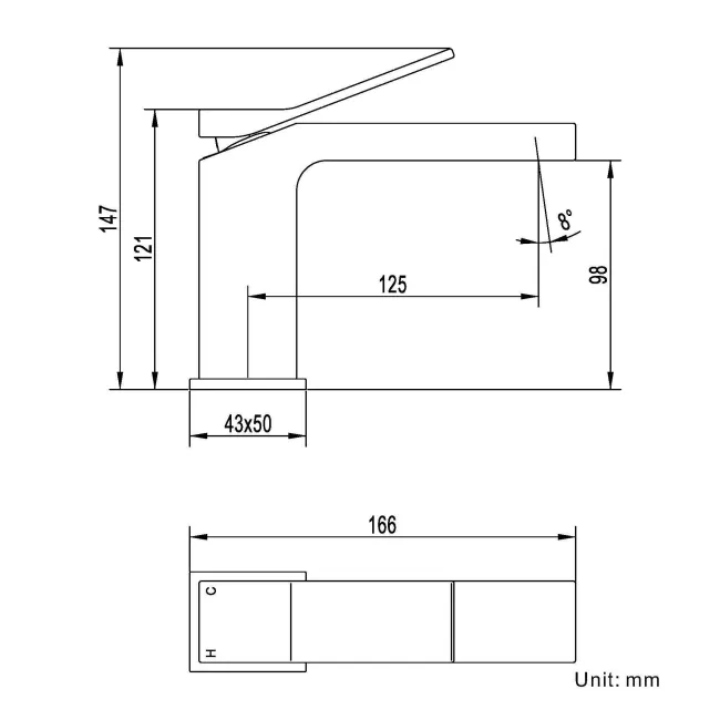 Forth Chrome Basin Mixer Tap