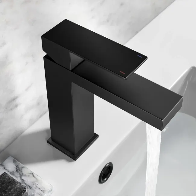 Dart Matt Black Basin Mixer Tap
